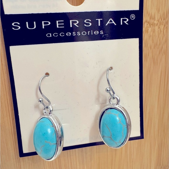 Turquoise Earrings Fashion Jewelry - Picture 2 of 3